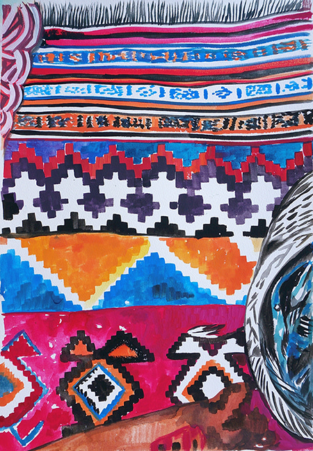 Olley's Rug II by Sarah Hickey | Lethbridge Gallery